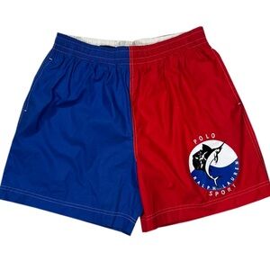 Vintage Polo Sport Ralph Lauren Marlin Swim Trunks (Size L)